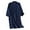 Navy, variant on Men's Crepe Robe Japanese Double Layer Lightweight Bathrobe Cotton Comfortable Mens Pajamas Home Wear For All Seasons Grey,L