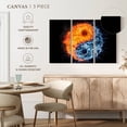 thumbnail image 5 of Elephant Stock Yin Yang Elements Wall Art - Horizontal Multi Panel Canvas - Living Room Wall Decor - Wellness Multi Panel - Orange And Blue Decor - 65" x 42", 5 of 8