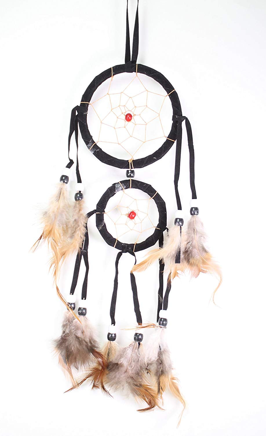 Set of 3 Handmade Dream Catcher With Feathers Wall Hanging Decoration Ornament Mixed Color Gift New