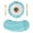 LightBLue, variant on Ocean Starfish Round 15 Inch Placemats Set of 8, Watercolor Coastal Sea Starfish Summer Green HeatResistant Non Slip Place Mats for Dining Table, Wipeable Braided Kitchen Table Mats for Housewarming