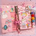 thumbnail image 1 of Amdohai DIY Lined Journal Sketchbook Pocket Planner Girls Diary Cute Notepads Stationery Notebooks Journals School Office Supplies, 1 of 7