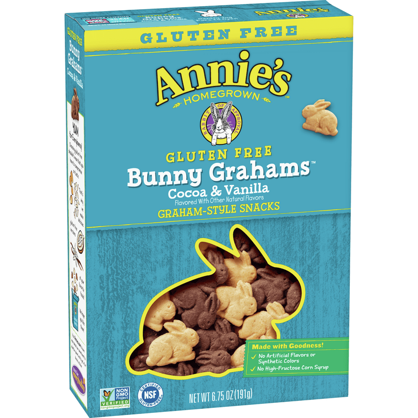 Annie's Gluten Free Cocoa & Vanilla Bunny Cookies, 6.75 oz Walmart