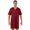 Burgundy, variant on renvena Men's V Neck Silk Satin Nightshirt Short Sleeve Pajamas Nightgown Night Shirts Burgundy XL