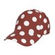 thumbnail image 1 of Fotbe Maroon And White Polka Dot Gorro Clásico de Béisbol, Gorra Ajustable con Broche Snapback, Gorro de Exterior de Algodón Suave, 1 of 6