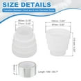 thumbnail image 2 of Uxcell 3" to 5" Duct Reducer Increaser Adapter, Plastic Ducting Connector White, 2 of 6