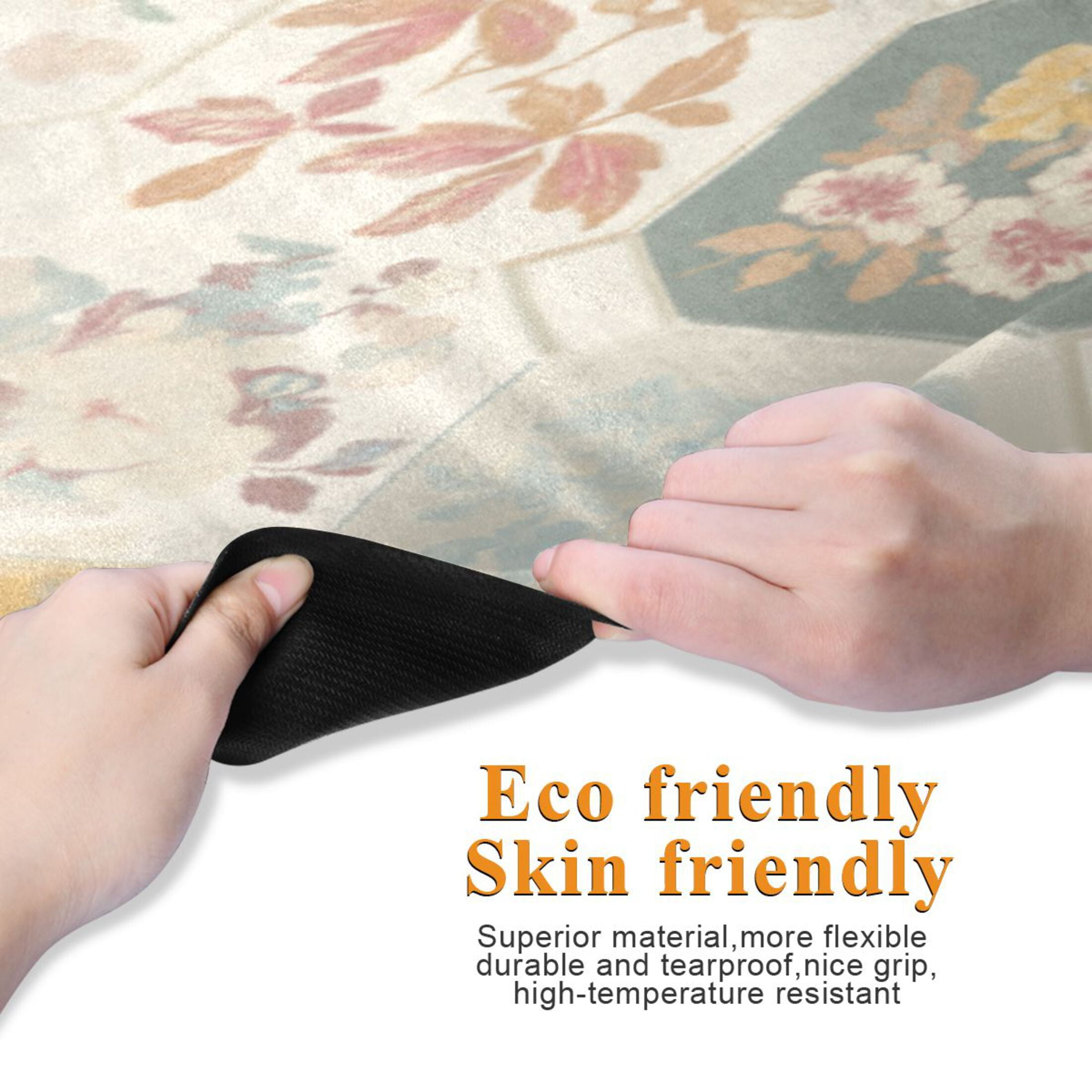 BZSMCE Yoga Mat Women Fitness Mat Vintage Floral Harmony Pattern