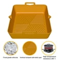 thumbnail image 3 of enjoywould Plateau de Rôtissage Réutilisable Bonne Flexibilité Antiadhésif Sûr Résistant à l'Huile Pot en Silicone pour Friteuse Fourniture Maison, 3 of 10