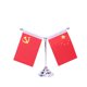 thumbnail image 1 of Bandera roja de cinco estrellas montada en el coche, decoración de escritorio retráctil de acero inoxidable y cristal creativo, adornos de bandera nacional plateados XianweiShao 9024735088165, 1 of 1