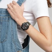 Swatch I New Chrono Unisex Watch Casual Polymer Black Quartz Waterproof By The Bonfire