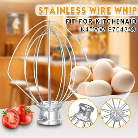 Wire Whip Beater Mixer Stainless Steel Electric For KitchenAid Attachment Whisk K45WW KSM90