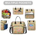 thumbnail image 2 of Pioneer Flower Floral Print Pattern Womens Lunch Box for Work,Insulated Large Lunch Bag,Leakproof Adult Lunch Bag for Work,Beach,Travel,Picnic,Camping, 2 of 6