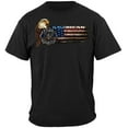 thumbnail image 6 of Firefighter Eagle And Flag Firefighter 8oz 50/50 Black Hooded Sweat Shirt XX-Large, 6 of 7