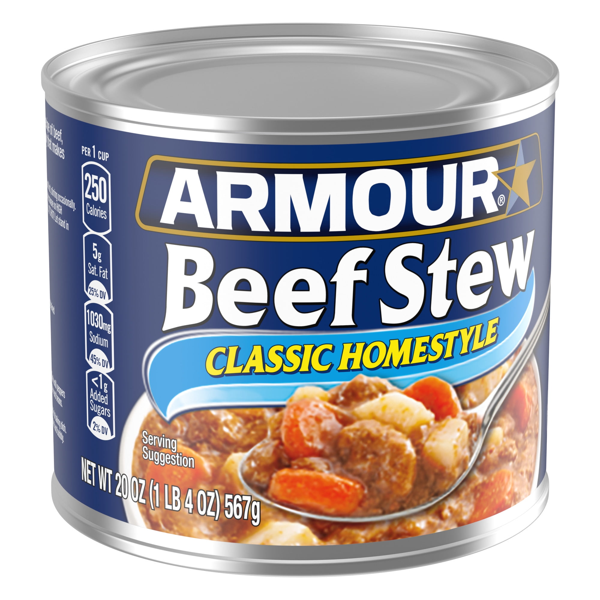 Armour Star Classic Homestyle Beef Stew, 13g Protein Per Serving, 20 oz Can