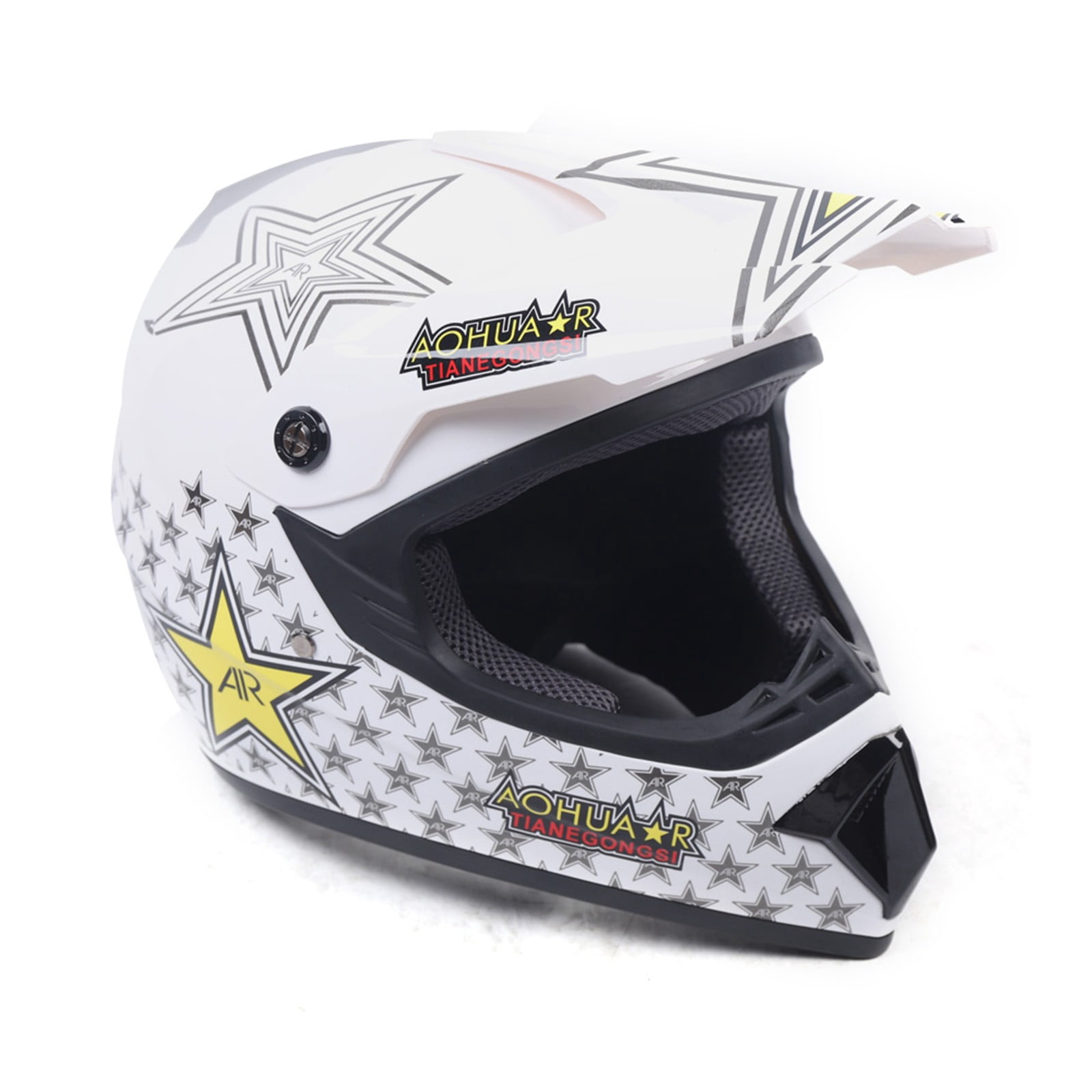 DOT Motorcycle Adult Helmet +Goggles +Gloves Motocross MX ATV Dirt Bike Off-Road