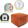 thumbnail image 3 of Majestic Home Goods Villa Orange Large Ottoman, 3 of 8