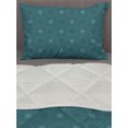 thumbnail image 3 of Antique Oriental Comforter & Sham Bedding Set, Grungy Look Intricate Motifs Monochrome Inspired Mandala Art, 3 pcs Duvet Set Microfiber Filling Quilt, 5 Sizes, Cadet Blue and Dark Teal, by Ambesonne, 3 of 4