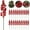 Red, variant on 20 Pack 7.8 Inches Glitter Artificial Berry Stems, 15 Berries per Stem, Duslogis Christmas Tree Picks Ornaments, DIY Xmas Wreath, Floral Arrangements Home Decoration (Red&White)