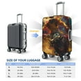 thumbnail image 6 of Lsque Colorful Bull Western Man Printed Luggage Cover, Travel Luggage Protector,Scratch and Dirt Resistant, Fits 18-32 Inch Luggage - Medium, 6 of 9