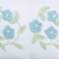 thumbnail image 4 of Better Trends 118" x 118" Bedspread For King Size Bed 100% Cotton Soft & Breathable Bedding Luxurious Floral Design, Machine Washable (Blue) Bloomfield Collection, 4 of 4