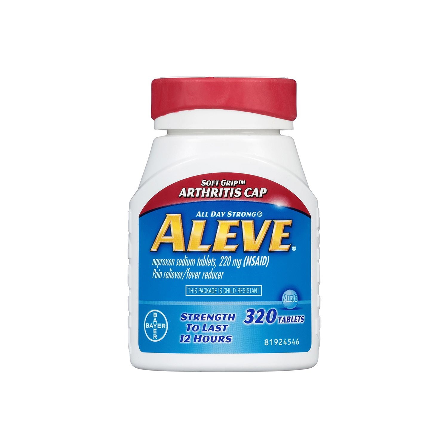 Aleve® Soft Grip Arthritis Caplet, 320 Ct - Walmart.com