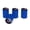 Blue, variant on Superman USA American Flag Shield Logo Tire Rim Wheel Aluminum Valve Stem Caps