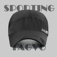 thumbnail image 2 of TAGVO Sports Mesh Baseball Cap, 2 Pack Summer Breathable Mesh Baseball Sun Cap Sport Quick Drying Hats Unisex Running Visor Cap with Adjustable Buckle Closure, Black&White, 2 of 6