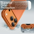 thumbnail image 2 of JETech Matte Case for iPhone 17 Pro 6.3-Inch, Shockproof Military Grade Drop Protection, Frosted Translucent Back Minimalist Phone Cover (Orange), 2 of 6