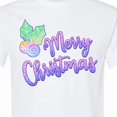 thumbnail image 4 of Inktastic Merry Christmas in Pastel Colors T-Shirt, 4 of 5