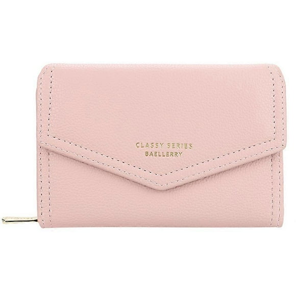 Wallet with coin compartment, mini wallet women small many compartments with 10 card slots, small wallet women