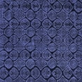thumbnail image 1 of Ahgly Company Machine Washable Indoor Square Abstract Blue Modern Area Rugs, 8' Square, 1 of 4