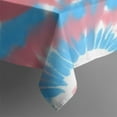 thumbnail image 5 of Colorful Tie Dye Pattern Square Tablecloth,Waterproof Square Table Cover,Wipeable Spillproof Washable Table Cover for Home Kitchen Party Decor 60"x60"(152x152cm), 5 of 6