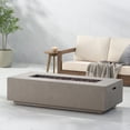 thumbnail image 3 of Noble House 50,000 BTU Rectangular MGO Fire Table, Outdoor Propane Gas Fire Pit, No Assembly Required, 3 of 9