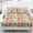 Multi-Color Floral Print, variant on ZIATUBLES 3 Pcs Twin Size Sheet Set, Soft Comfort Bedding Sets with 1 Fitted Sheet and 2 Pillowcases, Cooling Cozy All-Season Bed Sheets, Bunny Floral Printed