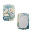 thumbnail image 3 of FOR U DESIGNS Watercolor Butterfly Flower Pattern Stool Covers Rectangle Pack of 2, Anti-Slip Bar Stool Seat Covers Stretch Stool Upholstered Protector Slipcover With Elastic Band, 3 of 9