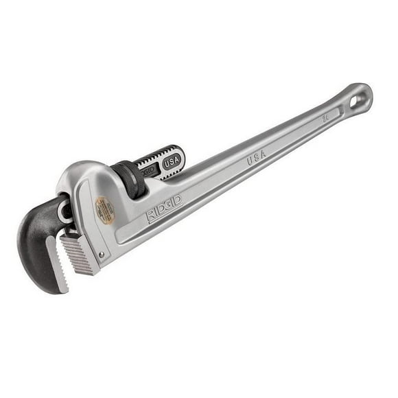 Llave de tubo RIDGID 31105 modelo 824 de aluminio, 60 cm, fontanería