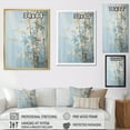 thumbnail image 4 of Designart "Blue Bamboo With Gold" Bamboo Picture Framed Canvas Art Print, 4 of 5