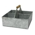 thumbnail image 1 of Cheungs FP-4012 Metal 4 Slot Square Caddy with Wood Grip Handle, 1 of 1