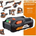thumbnail image 6 of 4.0Ah Battery Replacement for RIDGID 18V Battery R840085 R840086 R840087 (2Pack), 6 of 8