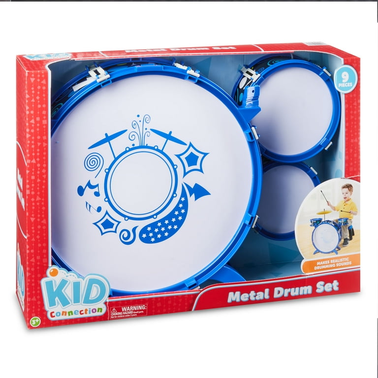 Kid Connection Metal Drum Set 9 Pieces Walmart