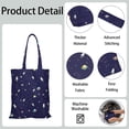 thumbnail image 4 of Moon and Stars Foldable Shopping Bag - Reusable Washable Tote with Spacious Design, 4 of 5