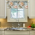 thumbnail image 2 of Yayeee Kitchen Valance Rod Pocket 54" x 18" Living Room Window Curtain, Whimsical Rose, 2 of 6
