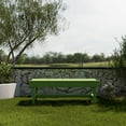 thumbnail image 2 of Wildridge Classic Vineyard Bench, Lime Green - Outdoor Weather Resistant Poly Lumber Bench for Patio, Deck, Garden, 2 of 4