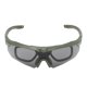 thumbnail image 4 of Gafas de tiro con protección UV, gafas militares para exteriores, a prueba de viento, a prueba de polvo, medio marco, gafas de motocicleta, protección para los ojos para hombres y mujeres, OD verde, 4 of 12