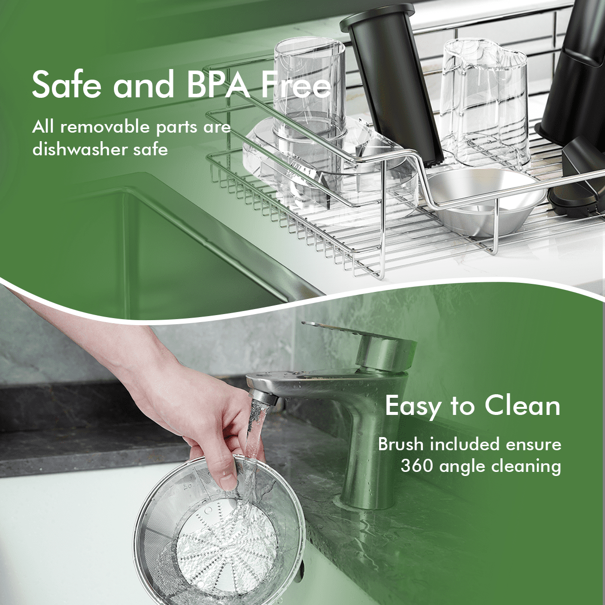 SiFENE 800W Centrifugal Juicer Machine, 3.2-Inch Wide Chute for Whole Fruits & Vegetables, Easy to Clean, Dual Speed Fruit & Vegetable Juicer, Compact Home Kitchen, Gray