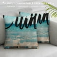 thumbnail image 3 of Summer Outdoor Pillow Covers Set of , Texts Starfish Decorative Waterproof Throw Pillow Case,Retro Blue Wood Plank Cushion Pillowcases for Couch Garden Patio Beach,, 3 of 5