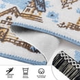 thumbnail image 6 of Yayeee Runner Rug for Bedroom 2'x6' Machine Washable Hallway Non Slip Mat, Winter Village, 6 of 8