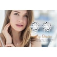thumbnail image 5 of Jewelrypalace Round Cut GRA 4-9mm 0.6-6ct Moissanite Solitaire Stud Earrings for Women, 925 Sterling Silver 14k White Gold Plated Earrings for Her, Classic Simulated Diamond Earrings VVS D-F, 5 of 6