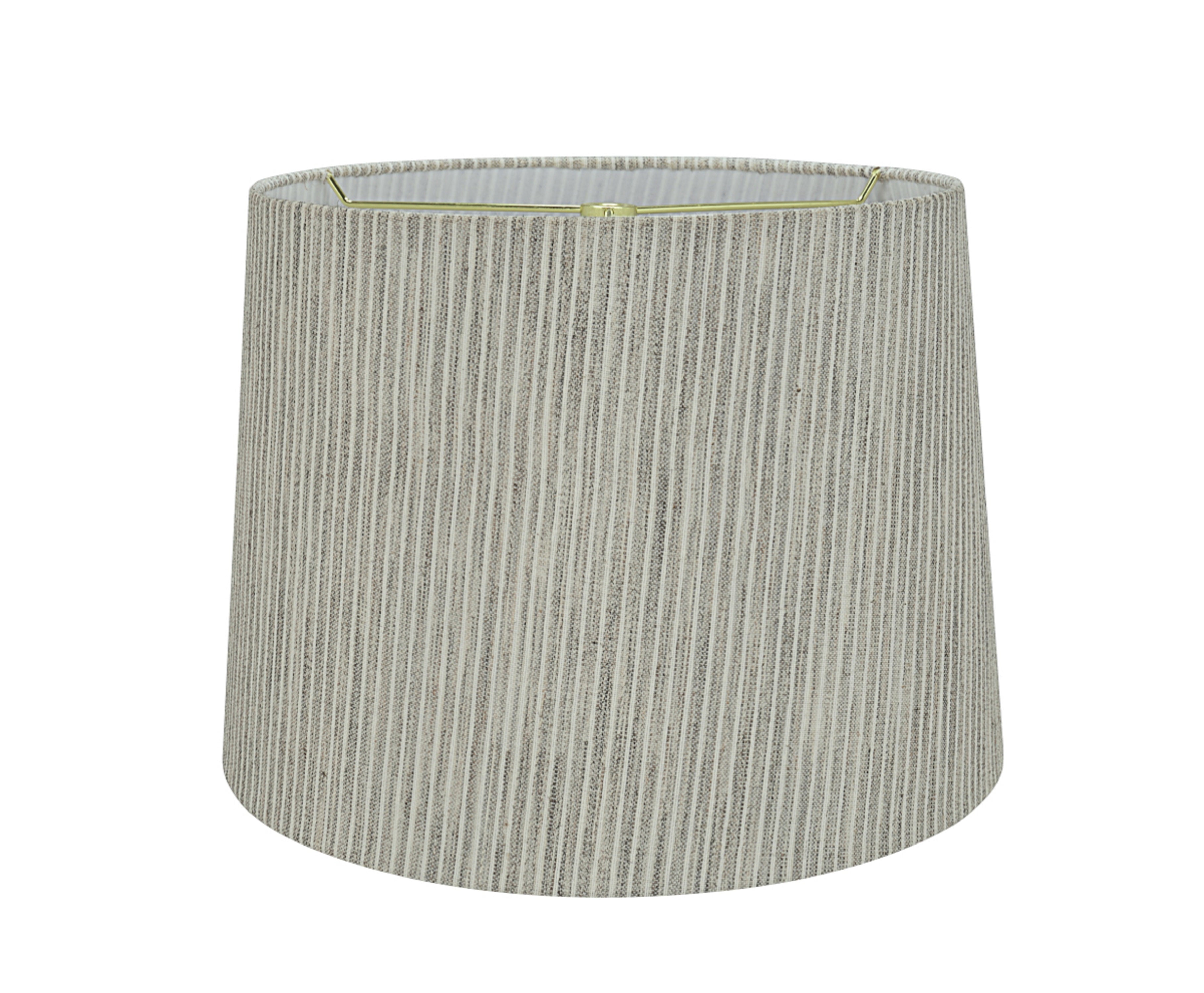 Aspen Creative 32952 Transitional Hardback Empire Shaped Spider Construction Lamp Shade in Light Grey, 14" wide (12" x 14" x 10")