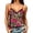 a-678Red119, variant on Womens Lace Trim V Neck Adjustable Spaghetti Strap Leopard Floral Print Cami Tops Summer Loose Casual Daily Beach Party Layering Shirts For Ladies Classic Top L