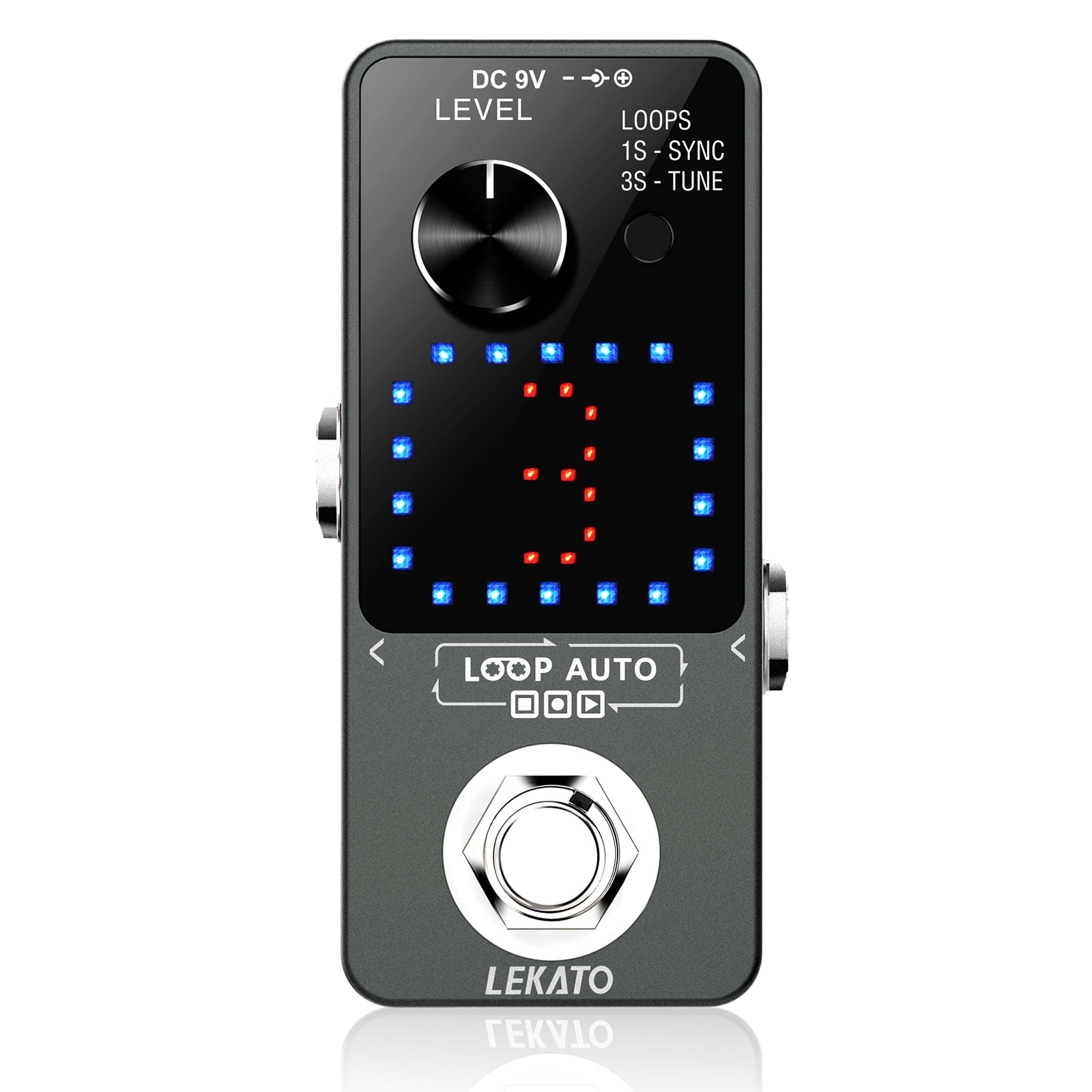 LEKATO Looper Guitar Effect Pedal Unlimited Overdubs for Electric